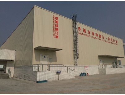 四川成都青白江鐵路港物流園綜合保稅區(qū)進出口岸型物流冷庫工程案例